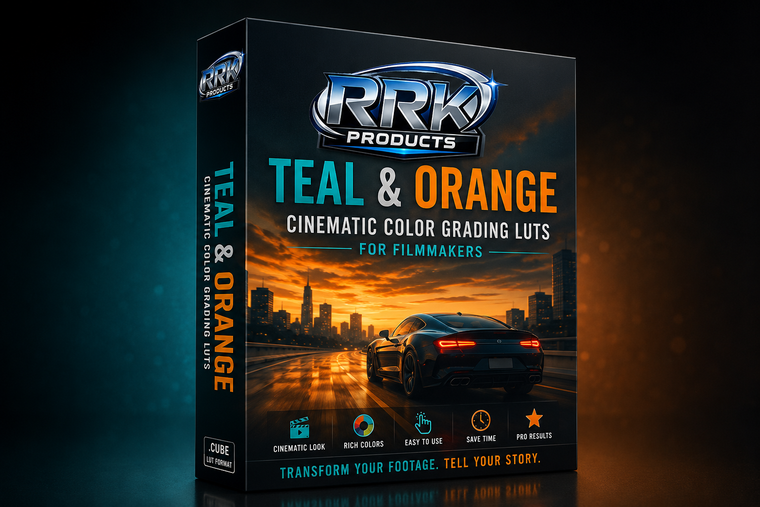 RRK Teal & Orange Cinematic Color Grading LUTs
